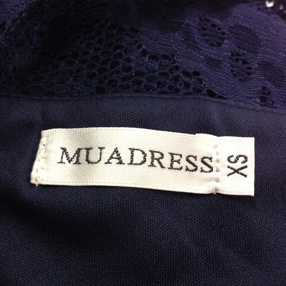 New Muadress Women Lace Dress Sleeveless Hi Low - Picture 7 of 8